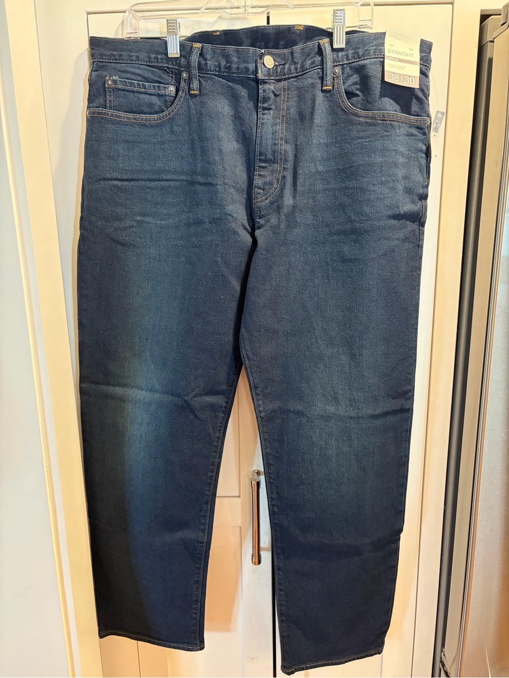 GAP Men’s Straight Jeans in Dark Indigo Blue